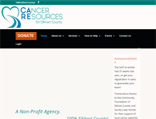 Tablet Screenshot of elkhartcancer.org